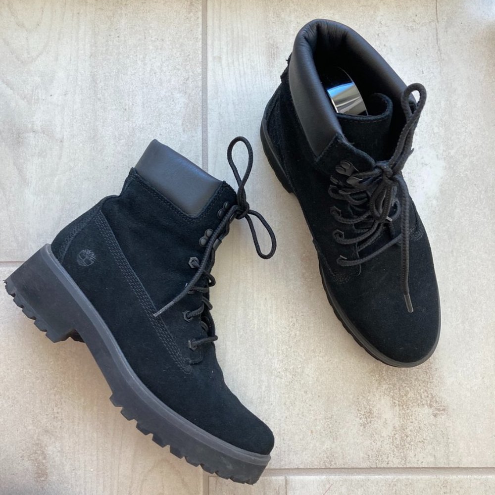 Timberland Black Lace Up Boots A3819